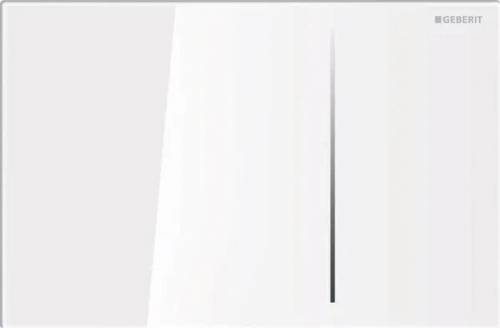 Clapeta de actionare Geberit Sigma70 sticla alb lucios cu actionare hidraulica