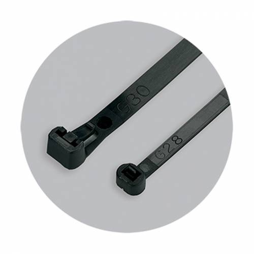Colier de plastic Benman 70889 - reutilizabil - negru - 370 * 48 Mm - rezistenta 222 Kg - 100 buc in set