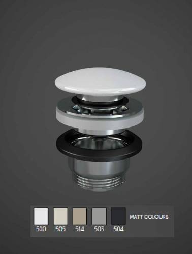 Ventil ceramic cappuccino mat Click-Clack Rak Ceramics Feeling