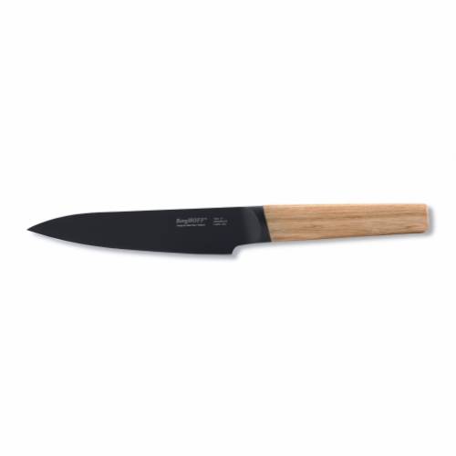 Cutit Chef‘s cu maner din lemn Ron Negru / Natural - 13 cm