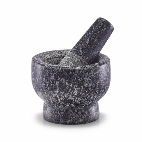 Mojar cu pistil din granit - Anthracite O 9xH6 - 5 cm