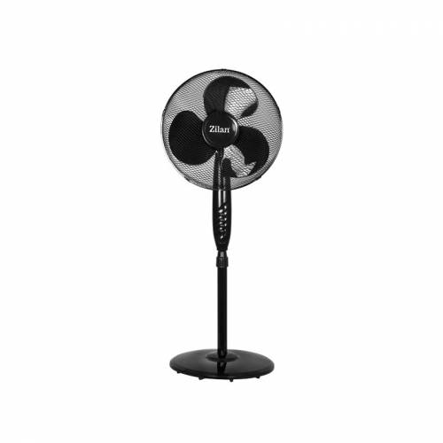 Ventilator cu picior FLORIA ZLN-2324 - Negru Putere 40W - Diametru 40 cm - 3 trepte de viteza - Unghi inclinare reglabil -