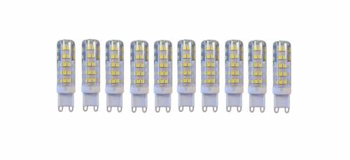 Set 10 x Becuri LED RFAN - G9 - Lumina Rece - 6000K - 7W