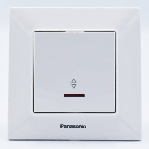 Intrerupator alternativ cu led 10A - IP20 - Alb - Panasonic Arkedia Slim