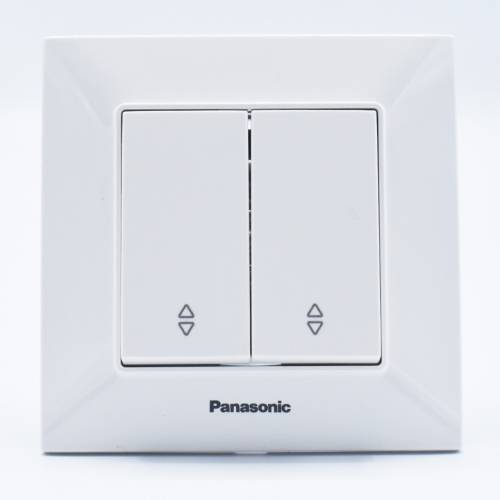 Intrerupator dublu alternativ 10A - IP20 - Alb - Panasonic Arkedia Slim