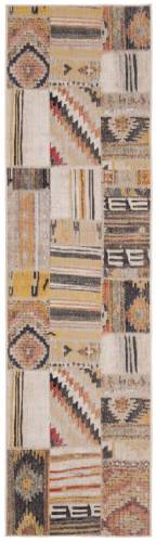 Covor Patchwork Leighton - Taupe/Multicolor - 69x244