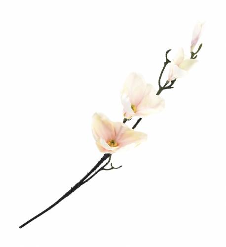 Fir floare artificiala Magnolia Golden Rosa Crem - H50 cm