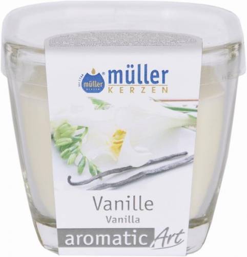 Lumanare parfumata in pahar - Aromatic Vanilie - L7xl7xH8 cm