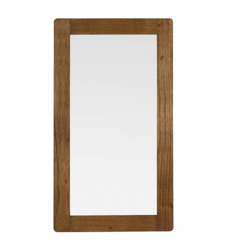 Oglinda decorativa cu rama din lemn si furnir - Flash Tall Nuc - l80xH150 cm