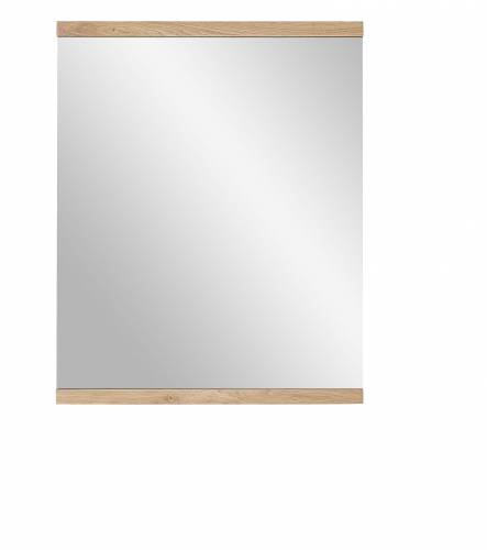 Oglinda din furnir si lemn Crispin Natur - l71xH88 cm