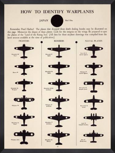 Tablou Framed Art Japan Warplanes