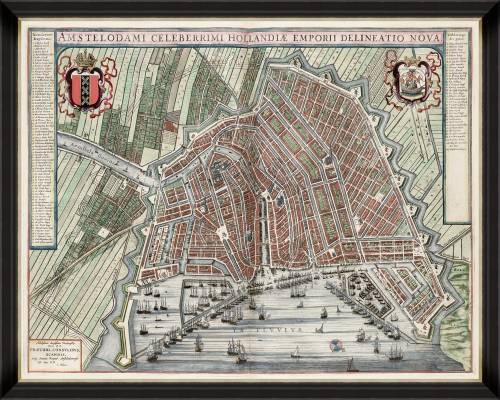Tablou Framed Art Map Of Amsterdam