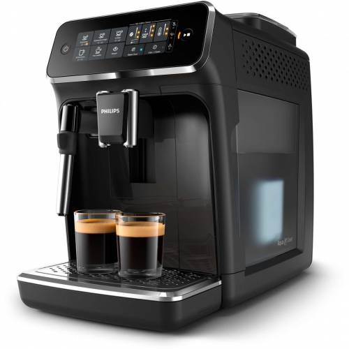 Espressor automat Philips EP3221/40 - sistem de spumare a laptelui - 4 bauturi - filtru AquaClean - rasnita ceramica - optiune cafea macinata - ecran...