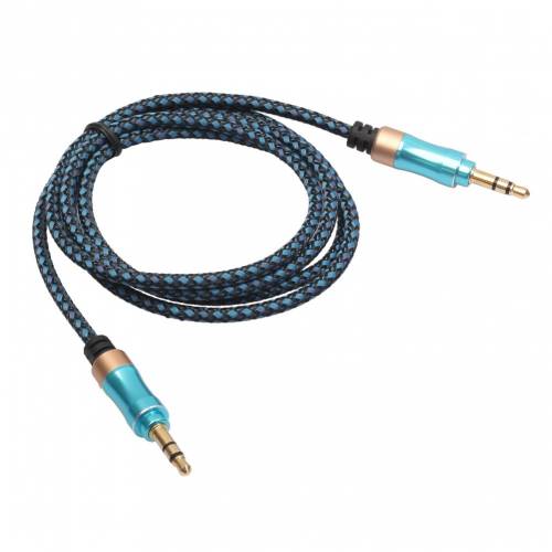 Cablu Prelungitor Textil Jack Tata - Jack Tata 35mm - 1metru - Albastru