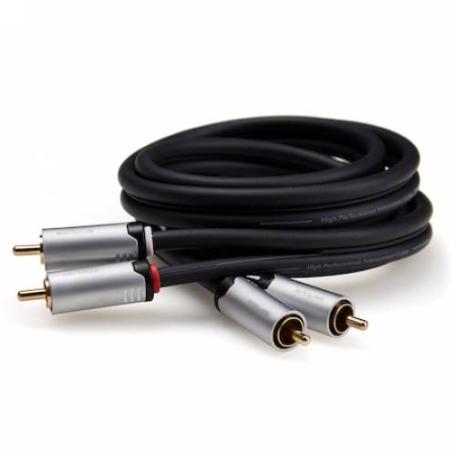 Cablu audio Serioux Premium - 2 porturi RCA - 2 porturi RCA - 3m - negru