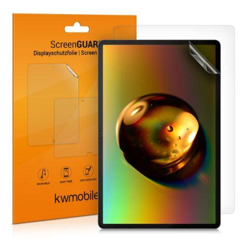 Set 2 Folii de protectie pentru tableta Samsung Galaxy Tab S7 Plus/Tab S7 FE - Kwmobile - Transparent - Plastic - 529201