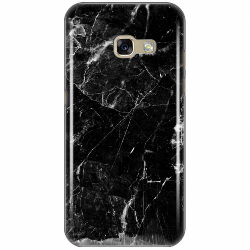 Husa de protectie - Marble Case - Samsung Galaxy A3 (2017) - Negru/Alb