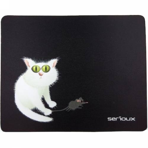 Mousepad Serioux MSP02 - Cat and Mice - 250x200x3 mm