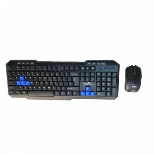 Kit Tastatura si Mouse FOXMAG24 - Fara Fir - Design pentru Gaming - Conectare Instanta - Mouse cu 3 setari DPI - Tastatura cu 8 Taste Colorate - Negru