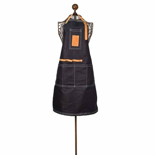 Sort denim pentru gradinarit - Garden Negru / Maro - l64 - 5xH97 cm