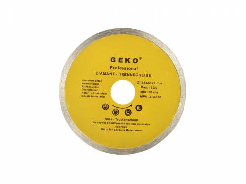 Disc diamantat cu profil continuu pentru beton - granit - beton armat - marmura - Geko - G00240