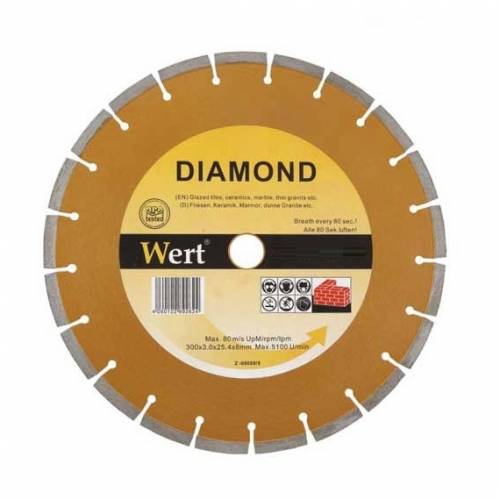 Disc diamantat - taiere marmura - granit - faianta Wert W2711-230 - O230x222 mm