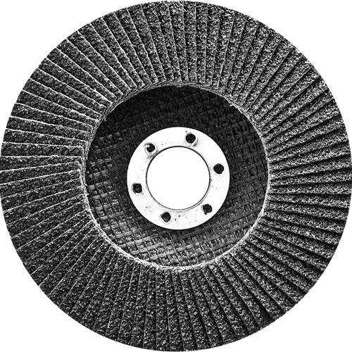 Disc lamelar pentru slefuit pentru polizor unghiular - conic R 24 - 115 x 22 - 2 mm - SIBERTEH