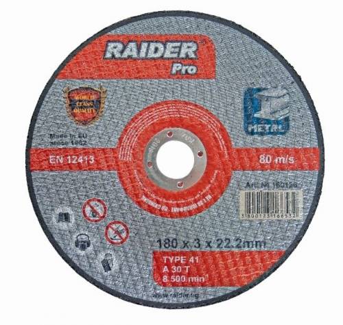 Disc pentru taiat metal 230x20x222mm RDP - Raider 160127