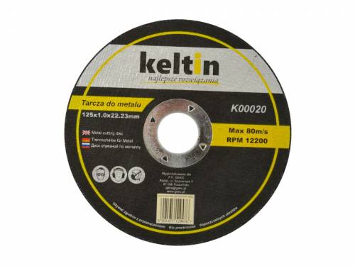 Disc taiere metal 125x1 - 0mm - Keltin K00020