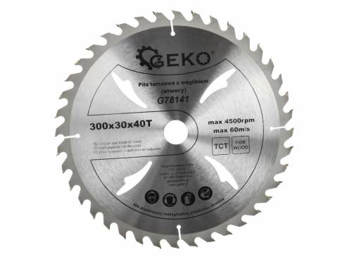 Disc pentru lemn - 300x30x40T - GEKO G78141