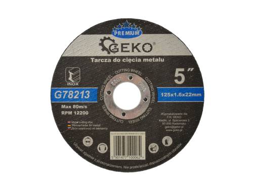Disc pentru metal 125x16mm Inox - Geko Premium G78213