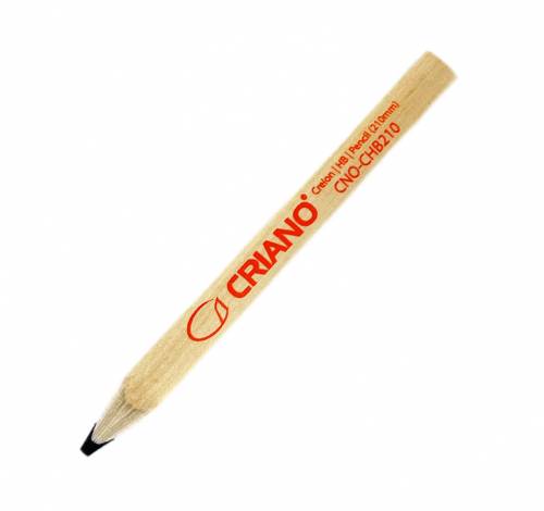 Creion dulgher HB pentru lemn - hartie - carton - piatra - beton - caramida - 210mm - CNO-CHB210