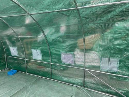 Solar gradina cu schelet metalic 4 x 3 m cu ferestre de aerisire
