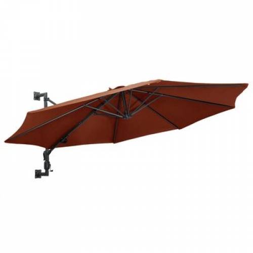 Umbrela de soare cu montaj pe perete - Reda Caramiziu - O300xH131 cm