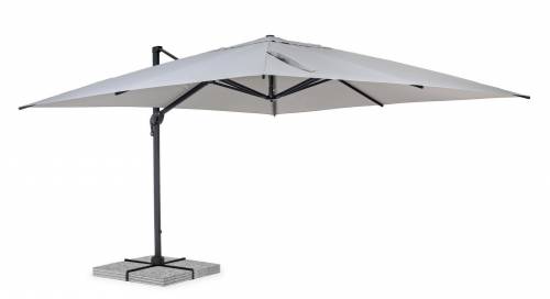 Umbrela de soare suspendata - Ines A Gri Deschis - L400xl400xH278 cm