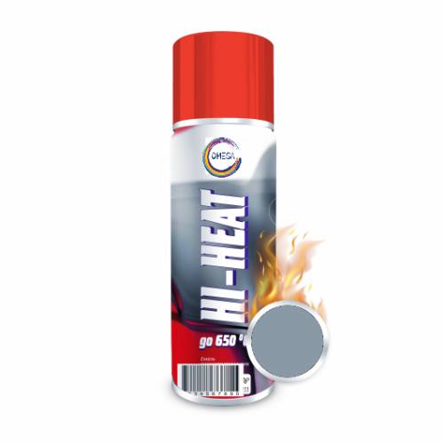 Spray vopsea rezistenta la temperaturi ridicate - Silver - 400 ml - 650 grade Celsius