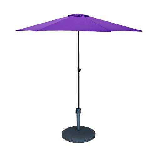 Umbrela soare 300 cm - culoare mov cu suport rotund 25 kg negru