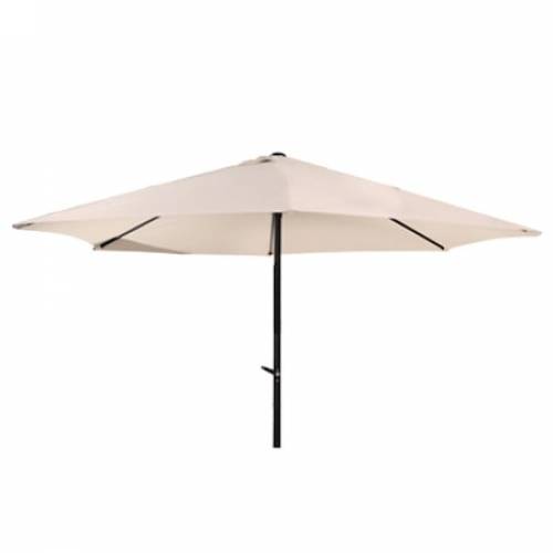 Umbrela soare cu mecanism rabatare - 270 cm - bej