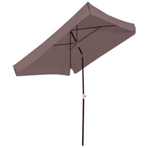 Outsunny Umbrela patrata de Extern rezistenta la razele UV 200x200cm - Cafea | Ro
