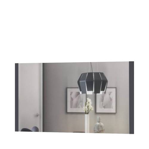 Oglinda decorativa cu rama din pal - Onyx Antracit - l123xH65 cm